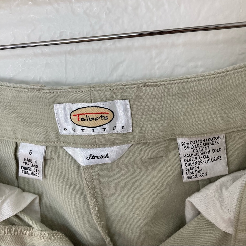 Talbots Petites Light Beige Stretch Straight Leg Dress Pants, Size 6 - Picture 4 of 5